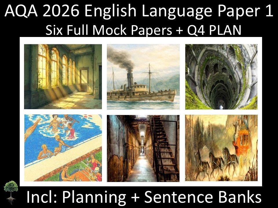 Six AQA 2026 English Language Paper 1 Mocks | Q4 PLAN