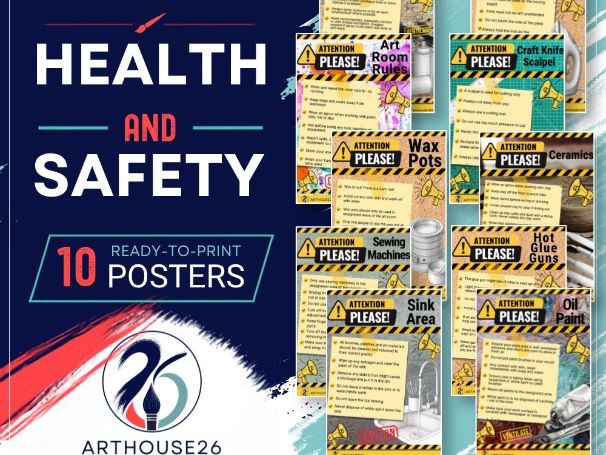 Art Room Health and Safety Posters