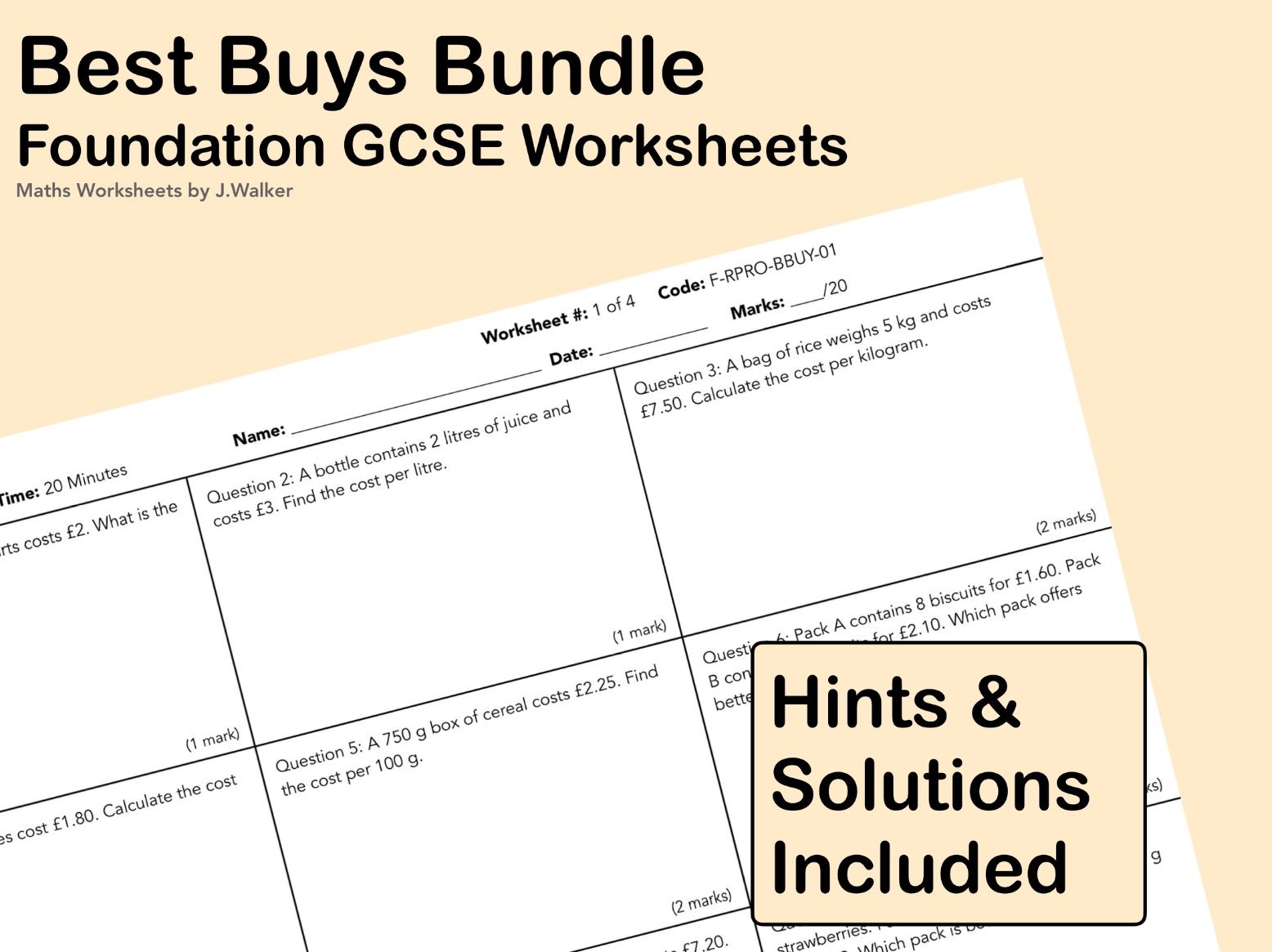 GCSE Maths: Best Buys Bundle - Foundation Tier