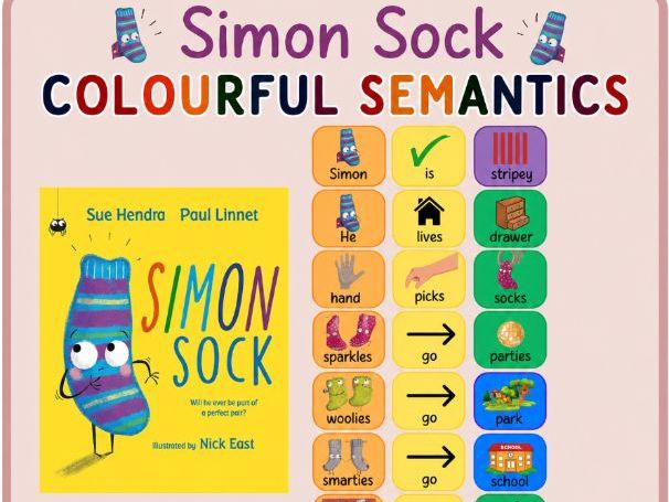 Simon Sock-colourful semantics- build a sentence