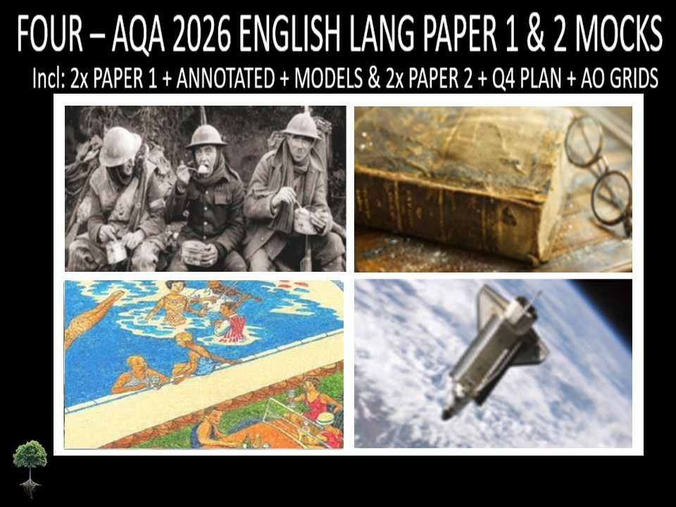 FOUR - AQA PAPER 1 & 2 | 2026 FULL MOCKS | ANNOTATED | Q4 PLAN | AO GRIDS | MODELS