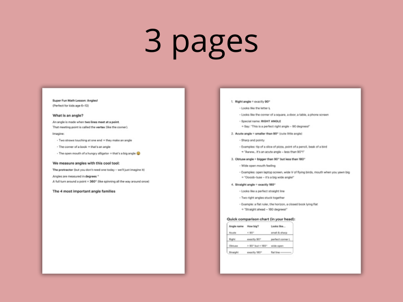 The Ultimate Angles Adventure