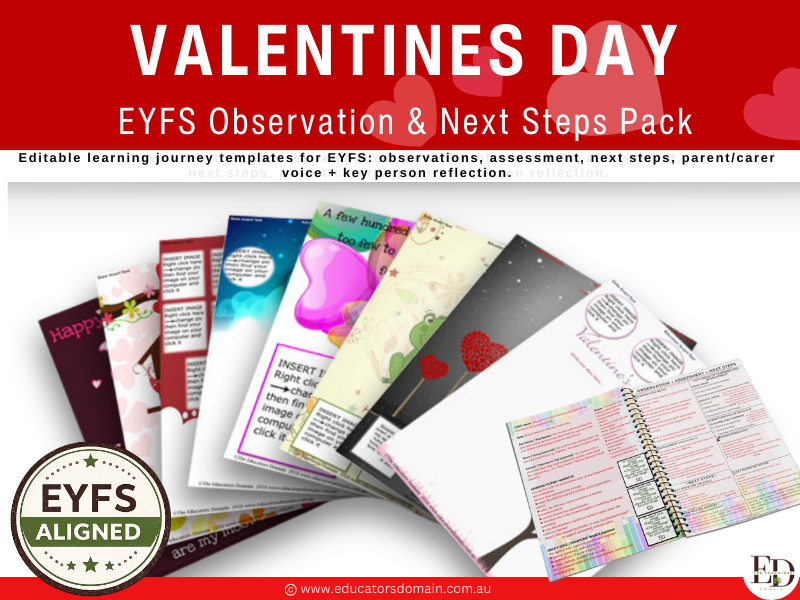 Valentine's Day EYFS Learning Journey Template