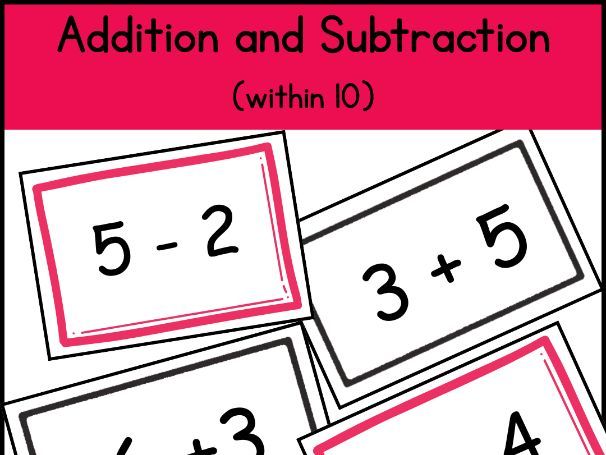 Flashcards: Add and Subtract within 10