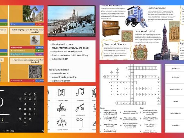 KS2 Victorian England - Leisure and Holidays Resource Pack