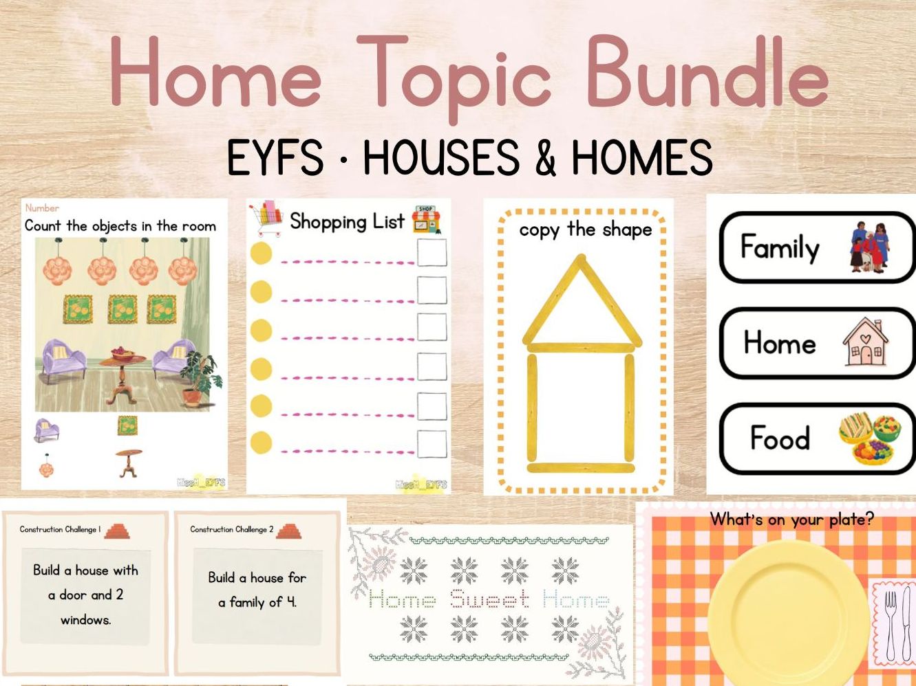 🏠 Home Topic Bundle | EYFS | Houses & Homes