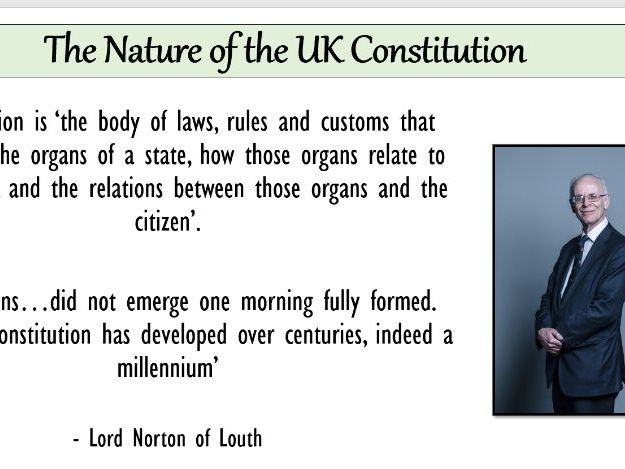 UK Constitution (Edexcel Politics)