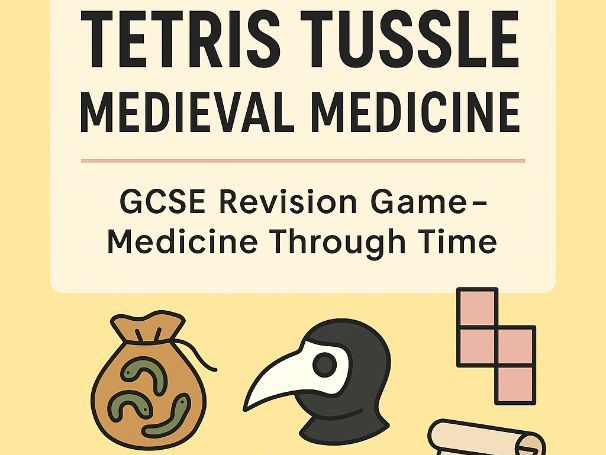 Medieval Medicine Tetris Game- Interactive History Revision