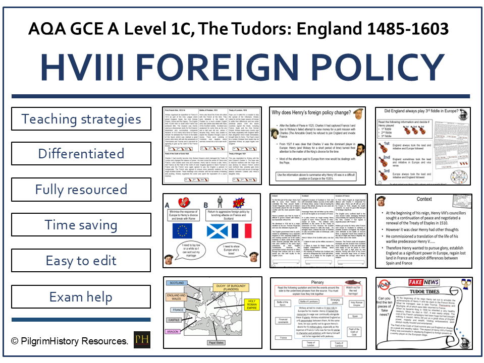 Henry VIII & Wolsey Foreign Policy Bundle | A-Level Tudor History