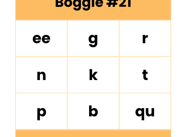 Phonics Boggle