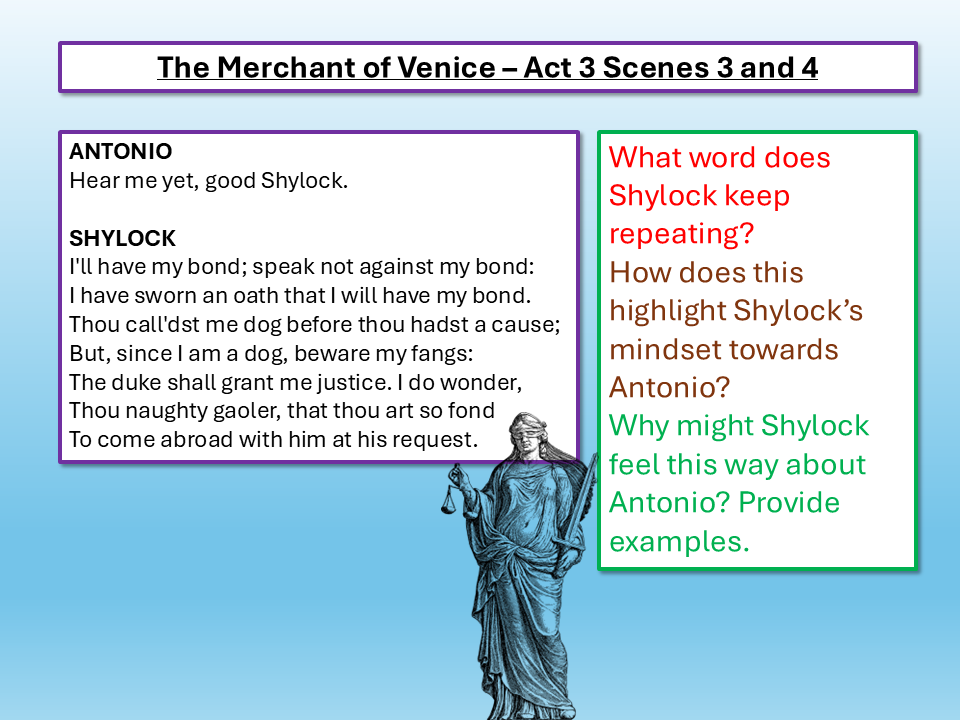 The Merchant of Venice Act 3 Scene 3 4