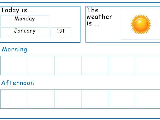 Visual Timetable & Now And Next Template