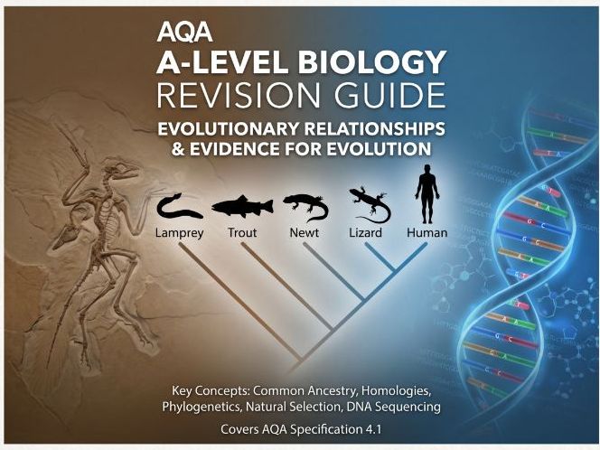 AQA A-Level Biology Evolution | Fossils, Molecular Evidence & Classification