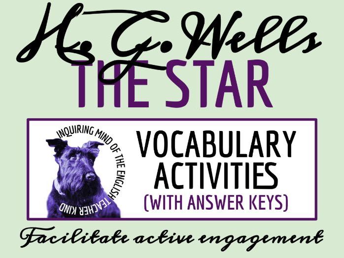 "The Star" by H. G. Wells Vocabulary Activities | Crossword Puzzle | Word Search | Worksheet