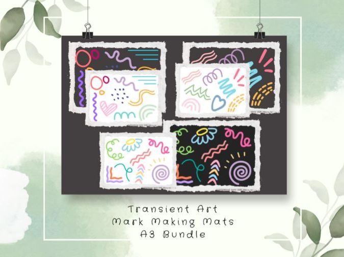 Transient Art Mark Making Mats A3 Bundle