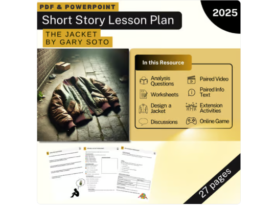 The Jacket - Gary Soto - 6 Day Lesson Plan