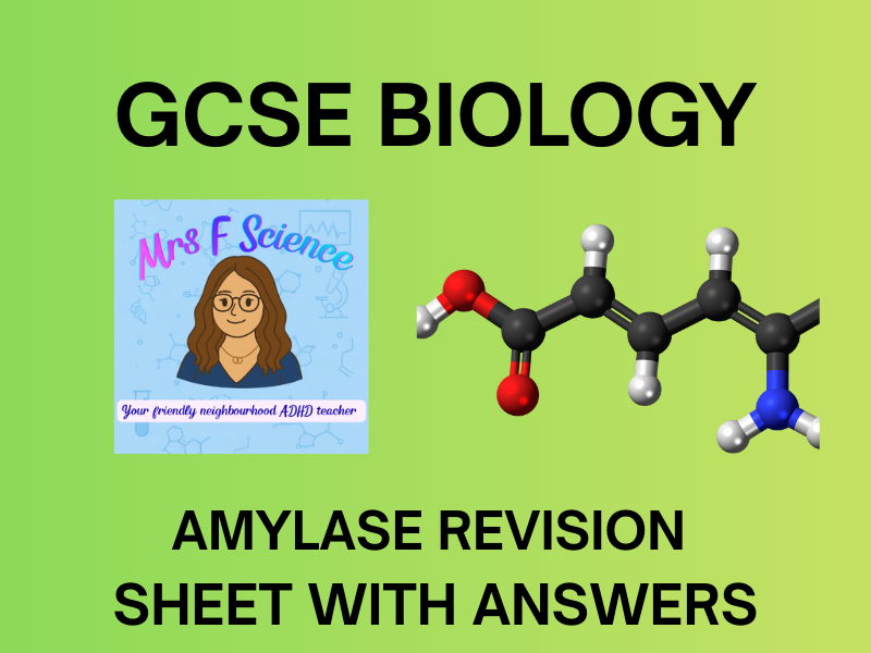 GCSE Biology Amylase Required Practical Worksheet | KS4 | AQA
