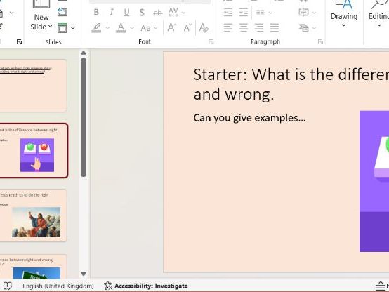 Year 4 RE - 'What can we learn from religions about deciding what is right and wrong?'