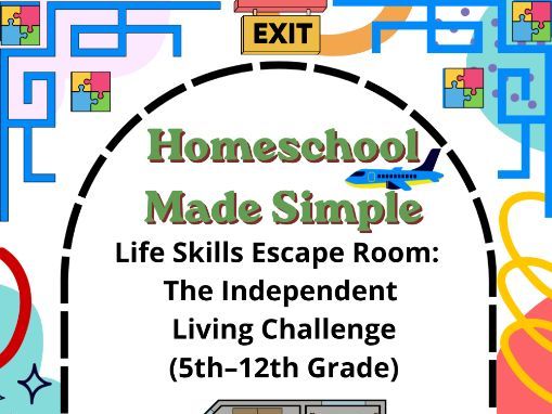 Life Skills Escape Room | Grades 5th-12th