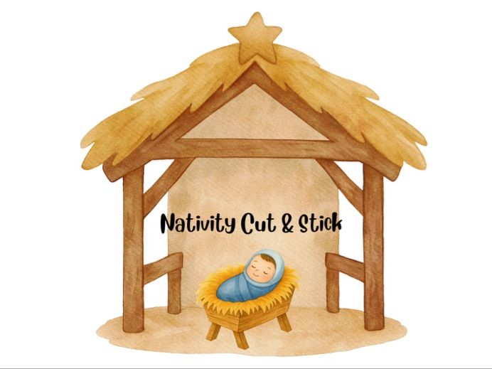 Nativity Cut & Stick