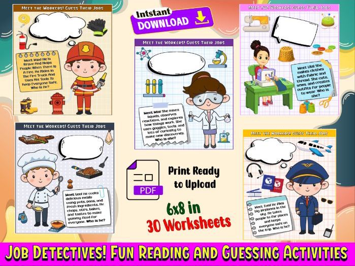 Job Detectives! Fun Reading and Guessing Activities