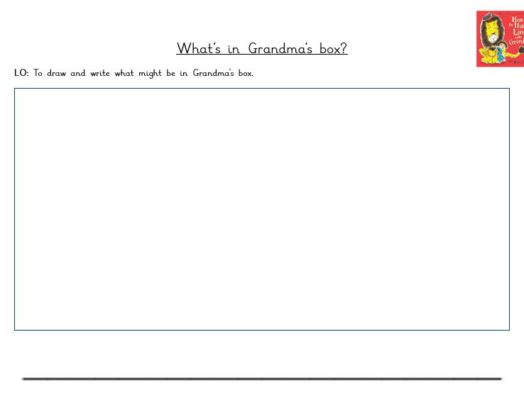 English: How to Hide a Lion from Grandma activity
