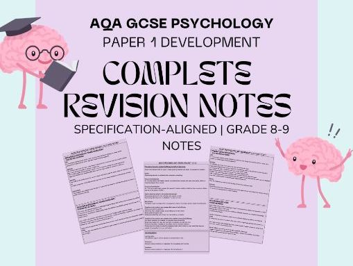 AQA GCSE Psychology – Development Revision Notes