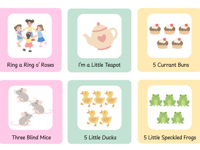 Nursery Rhyme Prompt Cards