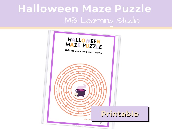 Halloween Maze Activity – Fine Motor and Problem-Solving Fun