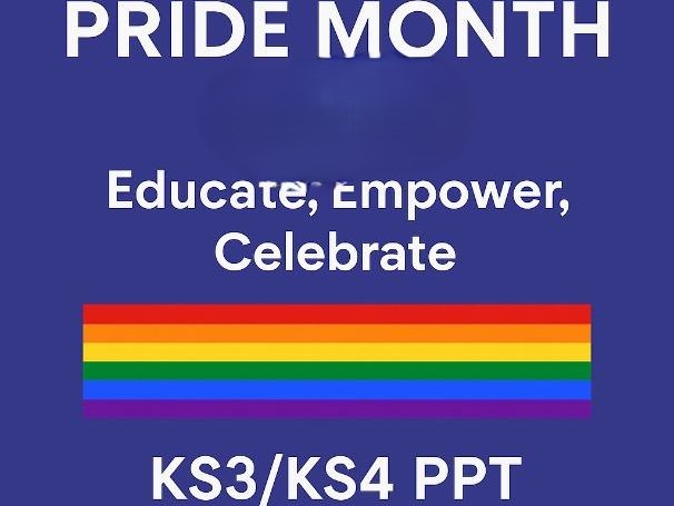 Pride Month 2026 workshop: Educate, Empower, Celebrate – KS3/KS4 PPT