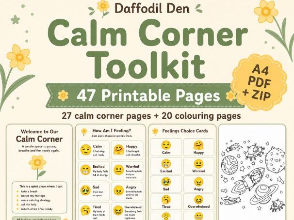 SEN Calm Corner Emotional Regulation Pack