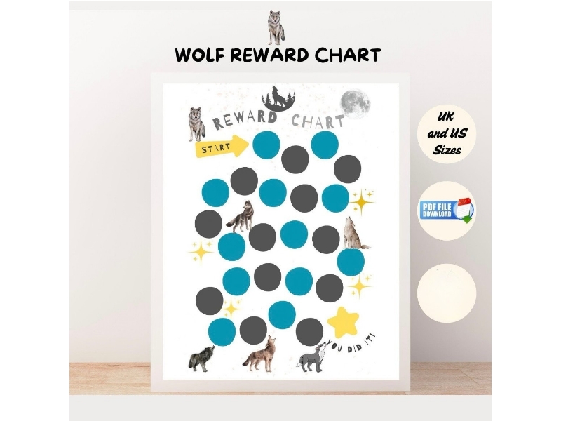 Wolf Reward Chart Printable | Positive Behaviour, Classroom Management & Goal Setting