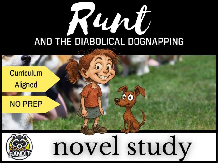 RUNT AND THE DIABOLICAL DOGNAPPING NOVEL STUDY based on the story by Craig Silvey