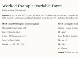 iGCSE Physics - 1.6 Momentum SUPPLEMENT