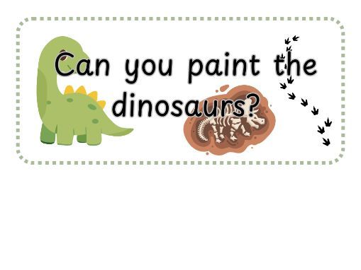 Dinosaur Painting Provision Activity