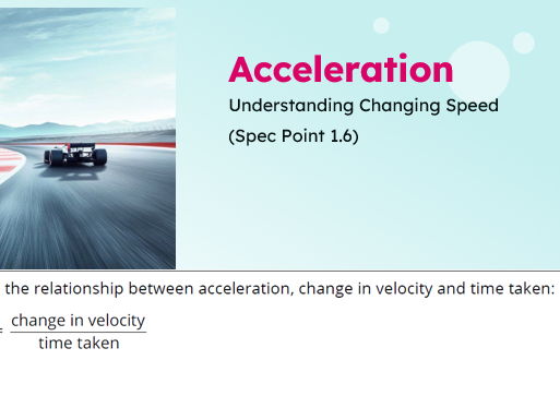 IGCSE Physics: Acceleration | Edexcel Modular | Unit 1 | L5