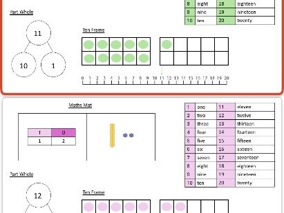 KS1 Maths Mat (11-20)