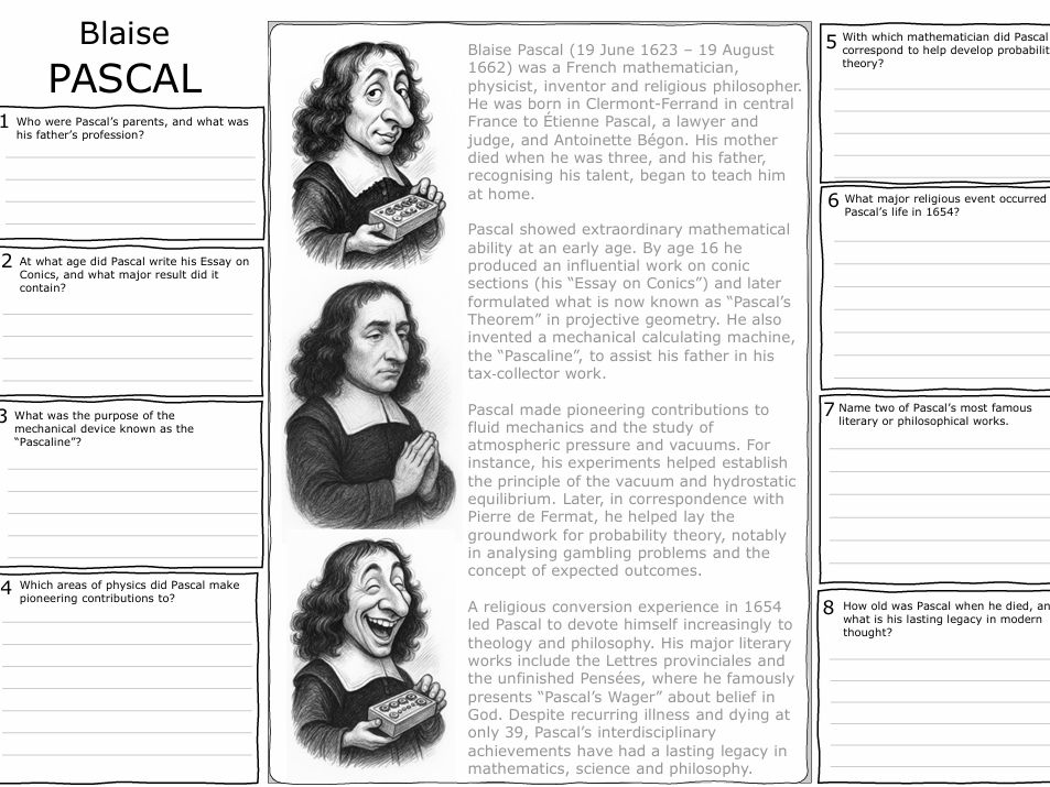 Maths through the Ages - Pascal