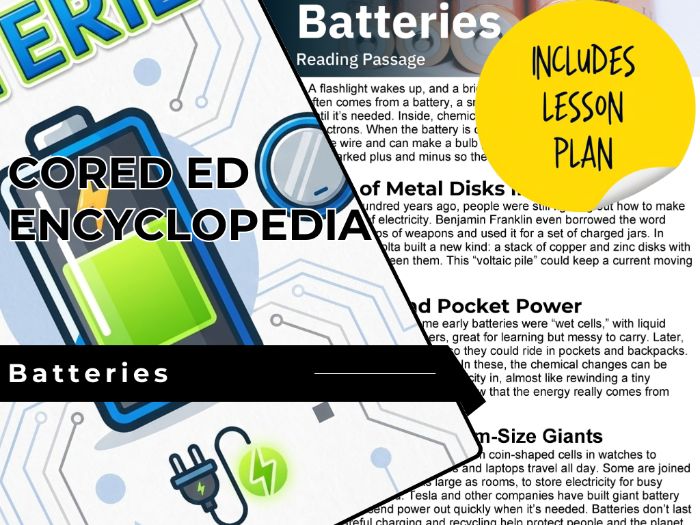 Batteries Reading Comprehension Passage