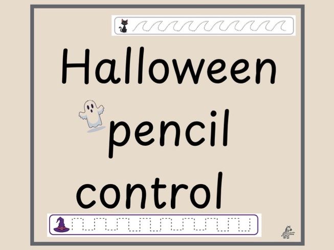 EYFS Halloween Fine Motor Pencil Control Worksheet