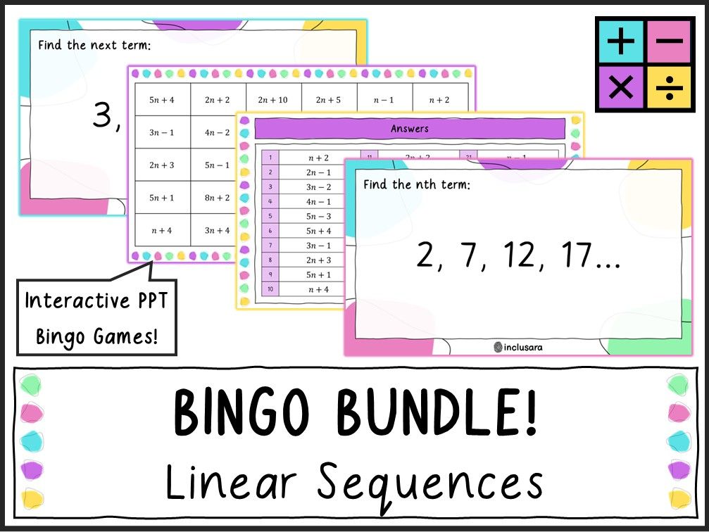 Sequences Bingo Bundle