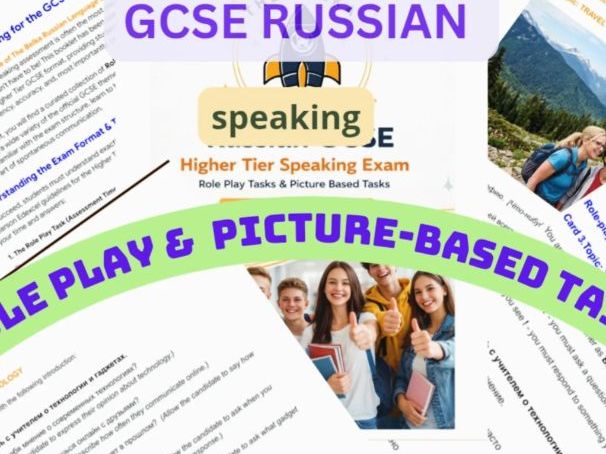GCSE Russian Speaking Role play & Picture-based cards