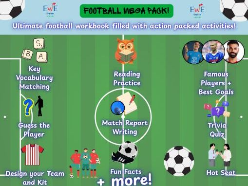 Football Mega Activity Pack  | The Ultimate Football Learning Workbook  | KS2, KS3