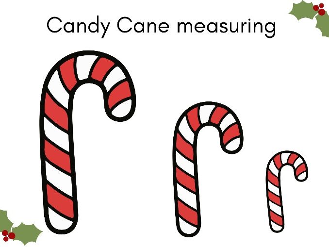 Candy Cane Measuring Activity