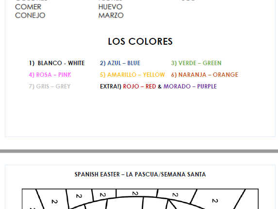 Easter Pascua Spanish Worksheet (Semana Santa/Holy Week)