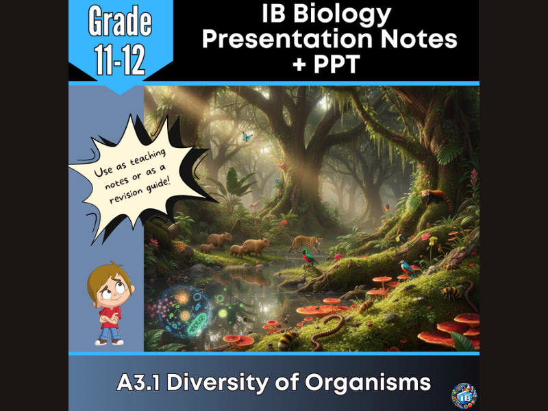 IB DP Biology A3.1 Diversity Teaching Notes & PowerPoint 2026