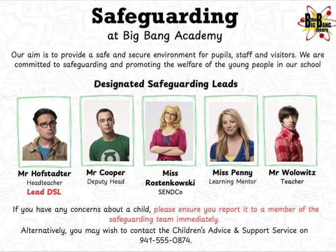 Safeguarding DSL and 'Trusted Adult' Posters