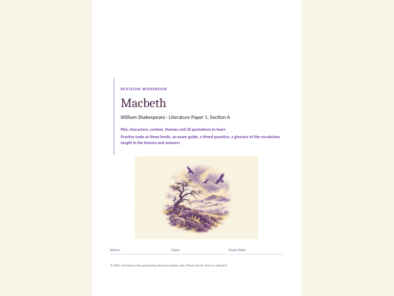 Macbeth revision set: AQA GCSE English