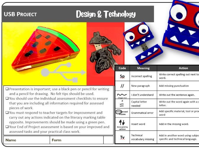 USB project booklet