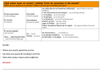New GCSE Spanish Speaking question booklet practice Modules 2 and 6